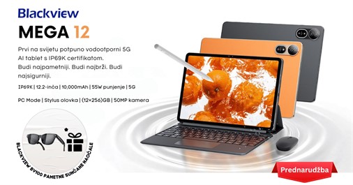 Blackview Mega 12 prednarudžba – Veliki zaslon, snažne performanse i TOP SET ponuda uz pametne naočale na poklon
